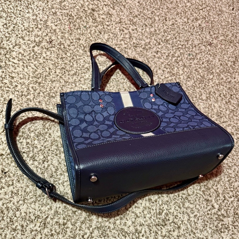 Never Used! Coach Navy Blue Signature Tote Bag
